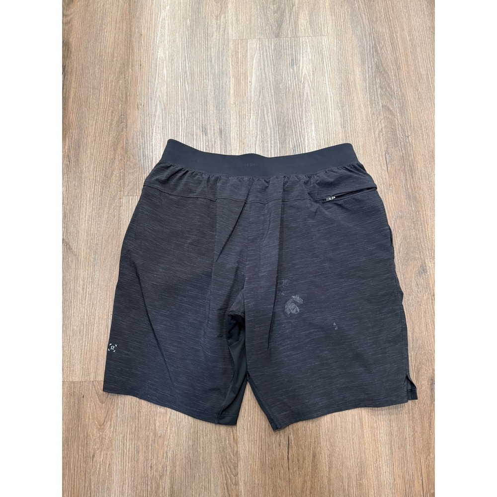 Lululemon‎ T.H.E Shorts 10 inches Mens Large Heathered Black Athletic Gym L